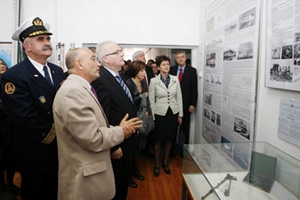 Split, 14. studenoga 2010. - Predsjednik je istaknuo kako novootvoreni muzejski prostor u Hrvatskom hidrografskom institutu predstavlja izložbu prijateljstva čovjeka i mora